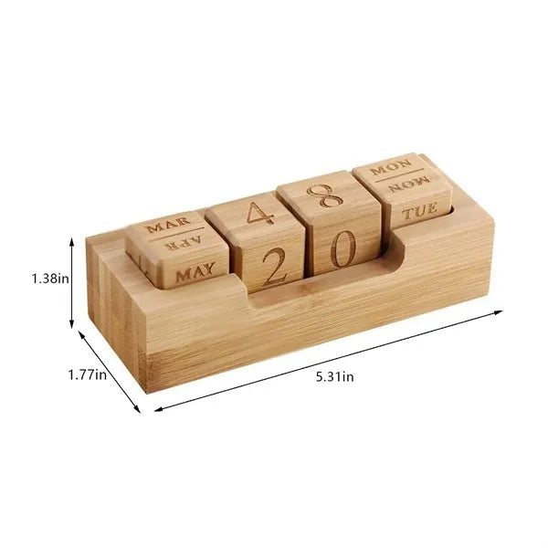 Creative Vintage Decor Family Office Desk Wooden Calendar