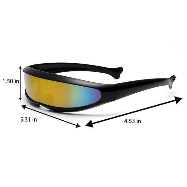 Color-Shifting One-piece Lenses PC Sports Cycling Glasses