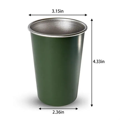 Party camping travel stackable tumbler stainless steel cups