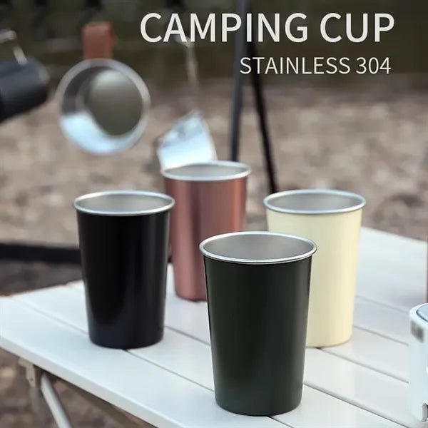 Party camping travel stackable tumbler stainless steel cups