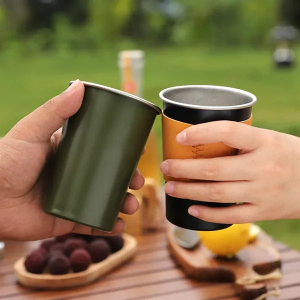 Party camping travel stackable tumbler stainless steel cups