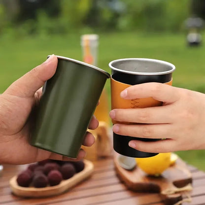 Party camping travel stackable tumbler stainless steel cups