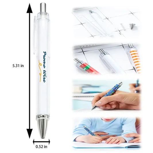 Full Wrap Custom Roll-Paper Ergonomic Ballpoint Pen