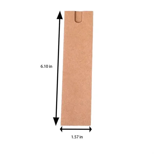 Metal Smooth Writing Ballpoint Pen Kraft Paper Sleeve Set