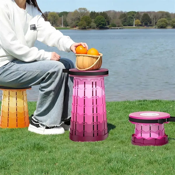 Fishing camping chair portable sturdy collapsible stool