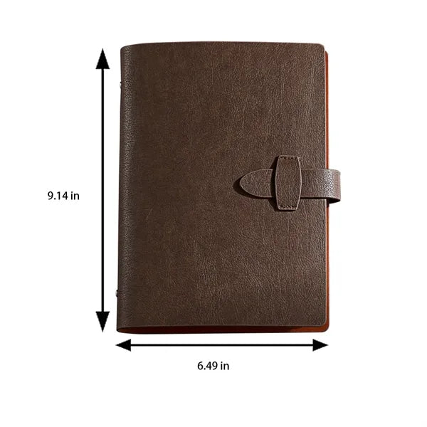 A5 Refillable 6-ring Binder Belt-Buckle Notebooks Diary