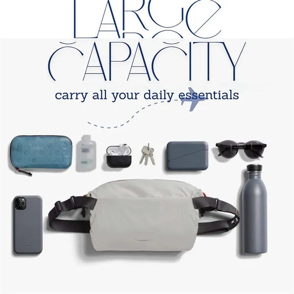 Travel slim large capacity fanny pack crossbody sling bag