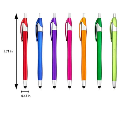 2-in-1 Retractable Screen-Safe Tip Stylus Ballpoint Pen