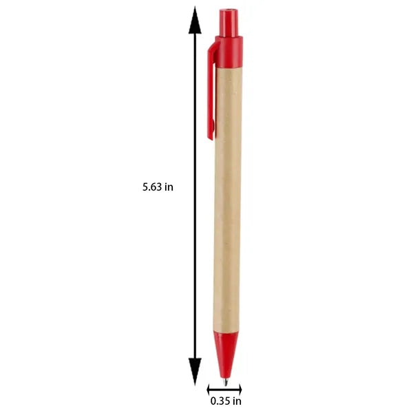 Eco Kraft Paper Lightweight Smooth Writing Ballpoint Pen