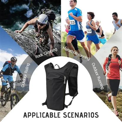 Running Vest Safe Reflective Backpack with Pockets