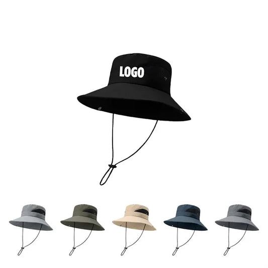 Unisex Wide Brim Beach Bucket Sun Hat