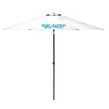 9' Wood Look Tilting Market Umbrella Kit (1 Imprint)