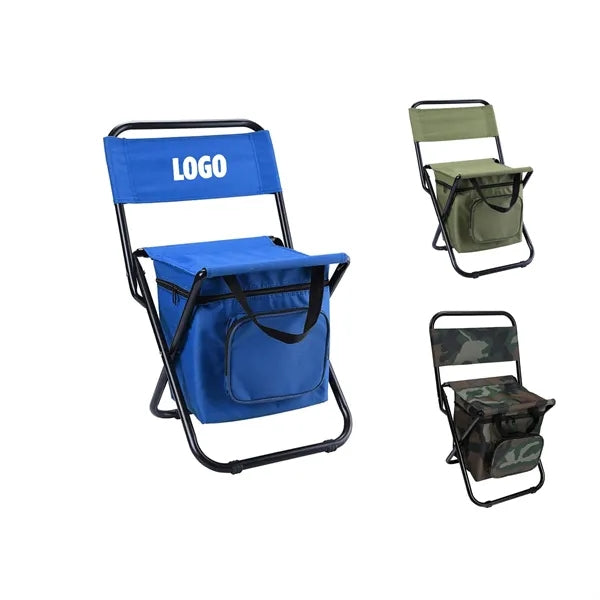 Collapsible Camping Chair w/Cooler Bag