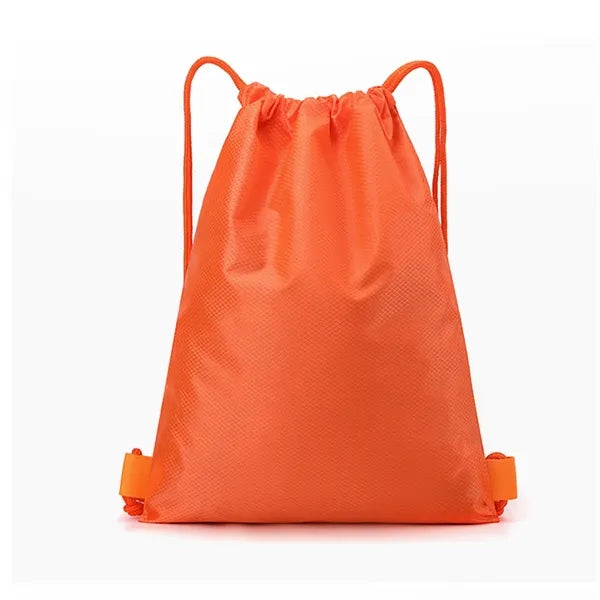 Oxford Waterproof Bag Drawstring Backpack With Zipper Pocket