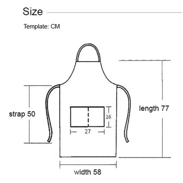 12 oz. Waterproof Woven knitted Kitchen Aprons w/ 2 Pockets