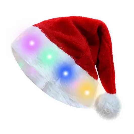 LED Santa Deluxe Light Up Christmas Hat