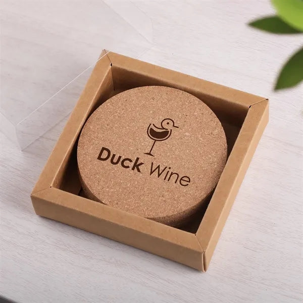Cork 4 Pc. Coaster Set In Box