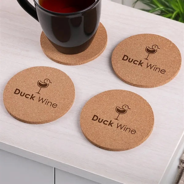 Cork 4 Pc. Coaster Set In Box