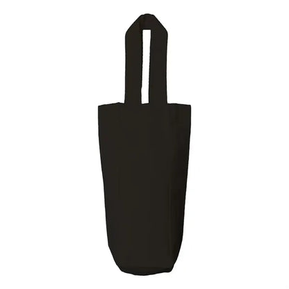 Canvas Single Bottle Wine Tote (  3"W X 10.5"H X 3" )