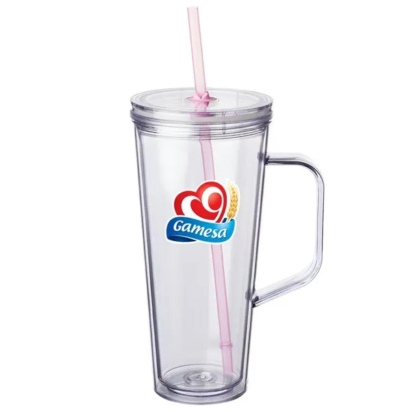 Plastic Tumbler with Handle 24 oz.