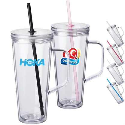 Plastic Tumbler with Handle 24 oz.