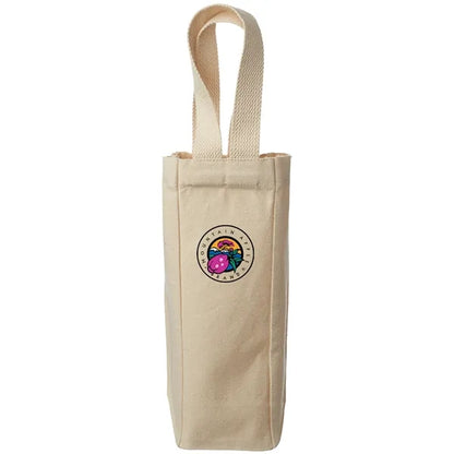Canvas Wine Tote Bag for Single Bottle