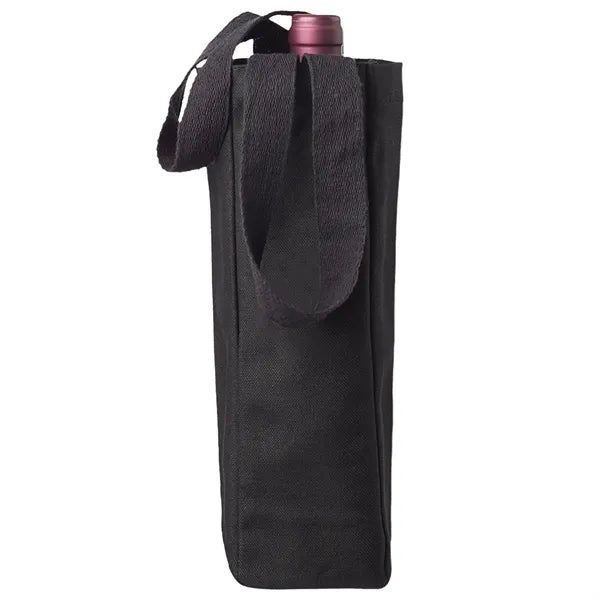Canvas Wine Tote Bag for Single Bottle