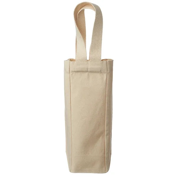Canvas Wine Tote Bag for Single Bottle