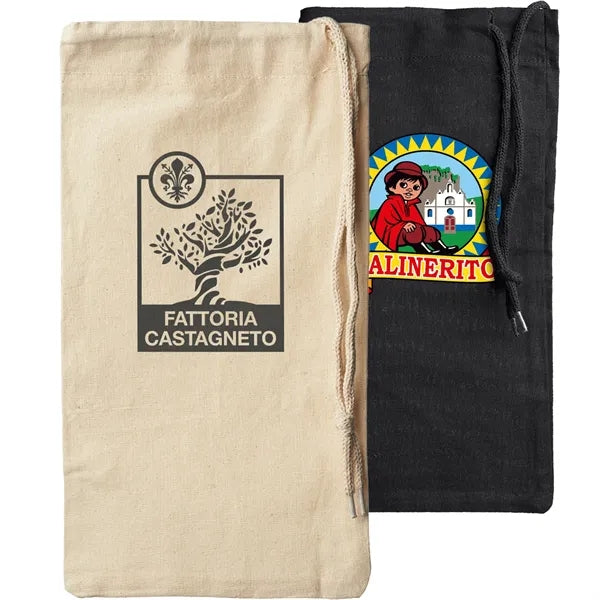 Seeley Cotton Drawstring Wine Bags