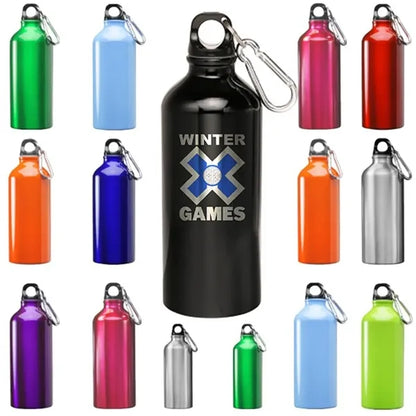 20 oz. Aluminum Sports Bottle w/ Carabiner