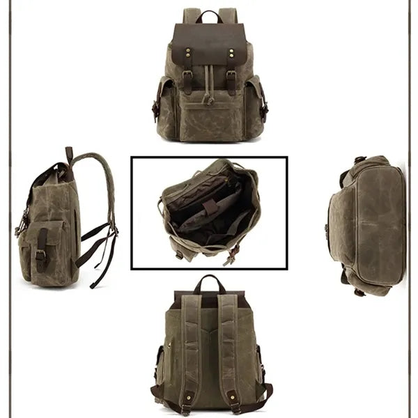 PU Canvas High-end Backpack