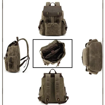 PU Canvas High-end Backpack