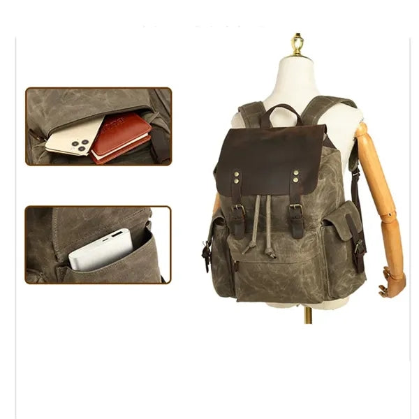 PU Canvas High-end Backpack