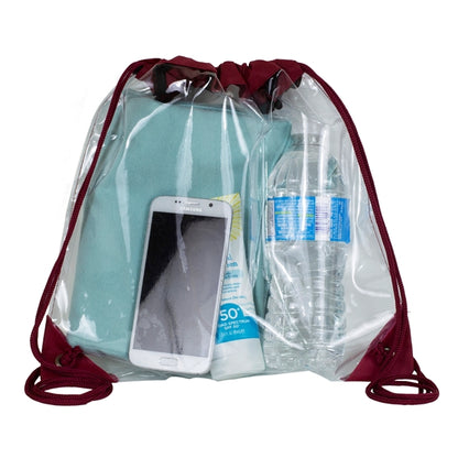Harris Clear Vinyl Stadium Compliant Cinch Backpack