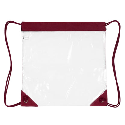 Harris Clear Vinyl Stadium Compliant Cinch Backpack