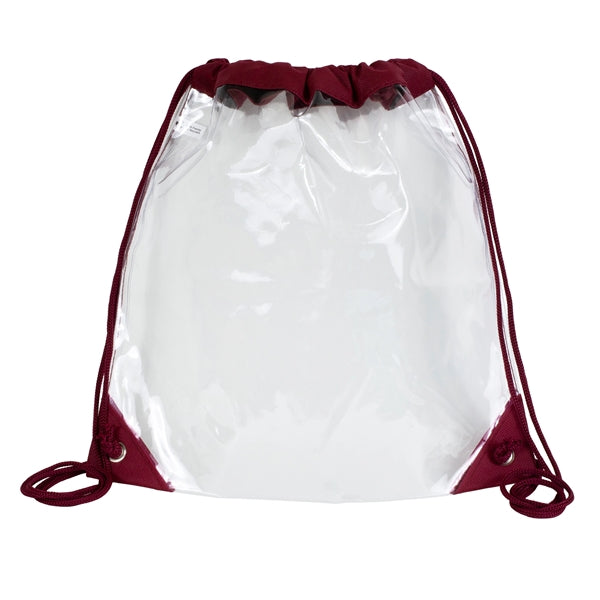 Harris Clear Vinyl Stadium Compliant Cinch Backpack