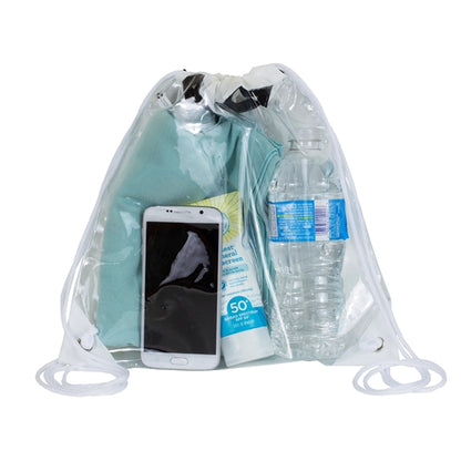 Harris Clear Vinyl Stadium Compliant Cinch Backpack