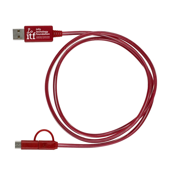 Payson 3-in-1 LED Lighted Cell Phone Charging Cable