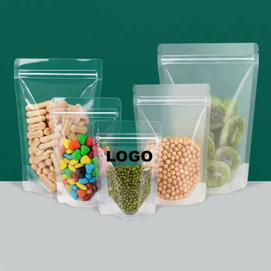 Ziplock Stand Up Clear Pouches