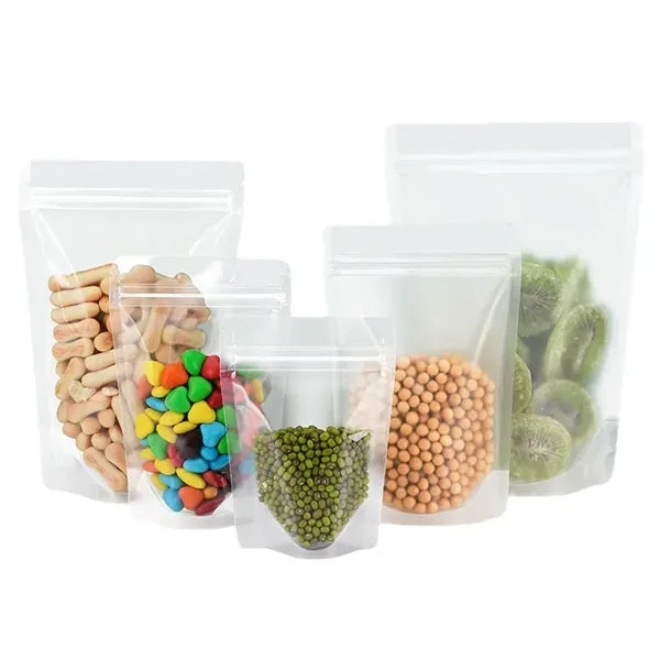 Ziplock Stand Up Clear Pouches