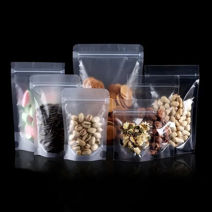 Ziplock Stand Up Clear Pouches