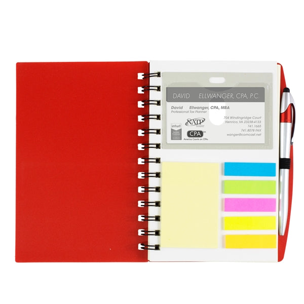 Allegheny Sticky Notes, Flags and Pen Notebook