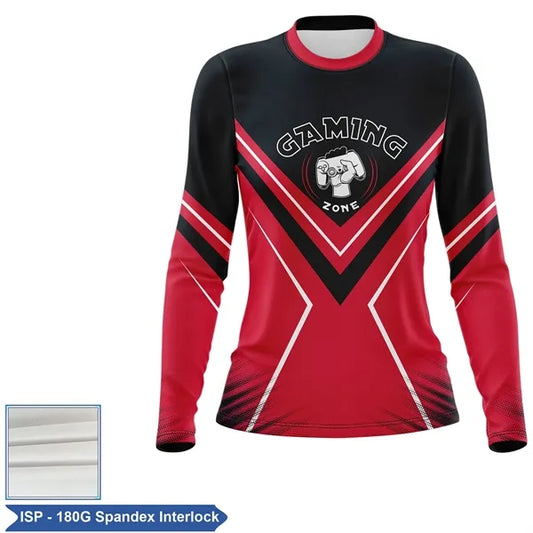 Women's Sublimation Long Sleeve T-Shirt - Spandex Interlock