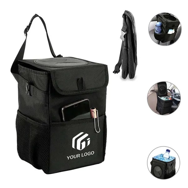 Multipurpose Waterproof Vehicle Car Trash Can with Lid