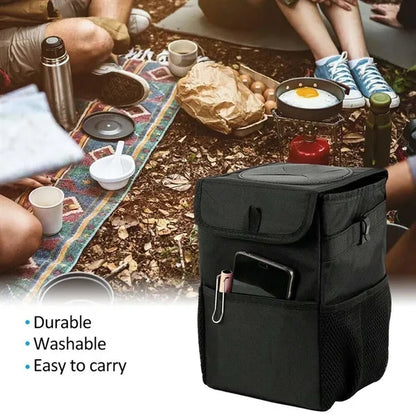 Multipurpose Waterproof Vehicle Car Trash Can with Lid