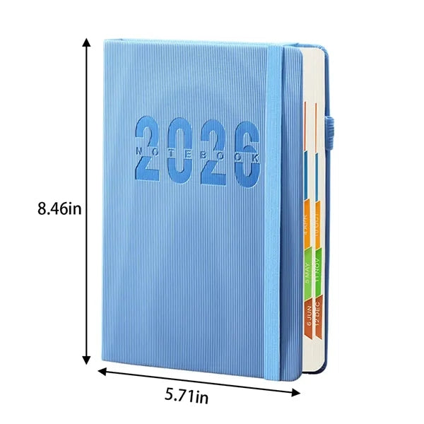 School office schedule calendar notebook daily planner 2026