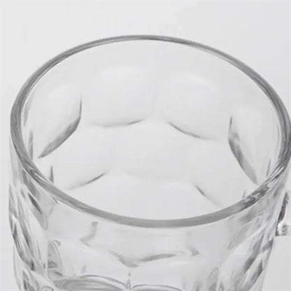 8.5-oz Sturdy Ergonomic Classic Honeycomb Glass Beer Mugs