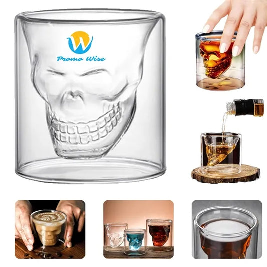 8.5 oz Wide Mouth Thermal Insulated Double-Wall Skull Mug