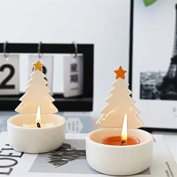 Cute Decor Easter Christmas Halloween Ceramic Candle Holder