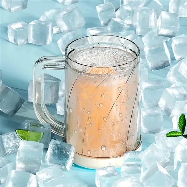 30oz Ergonomic Handle Double-Layer Insulated PET Ice Cup